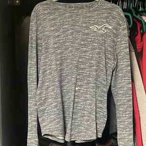 Hollister long sleeve blue shirt